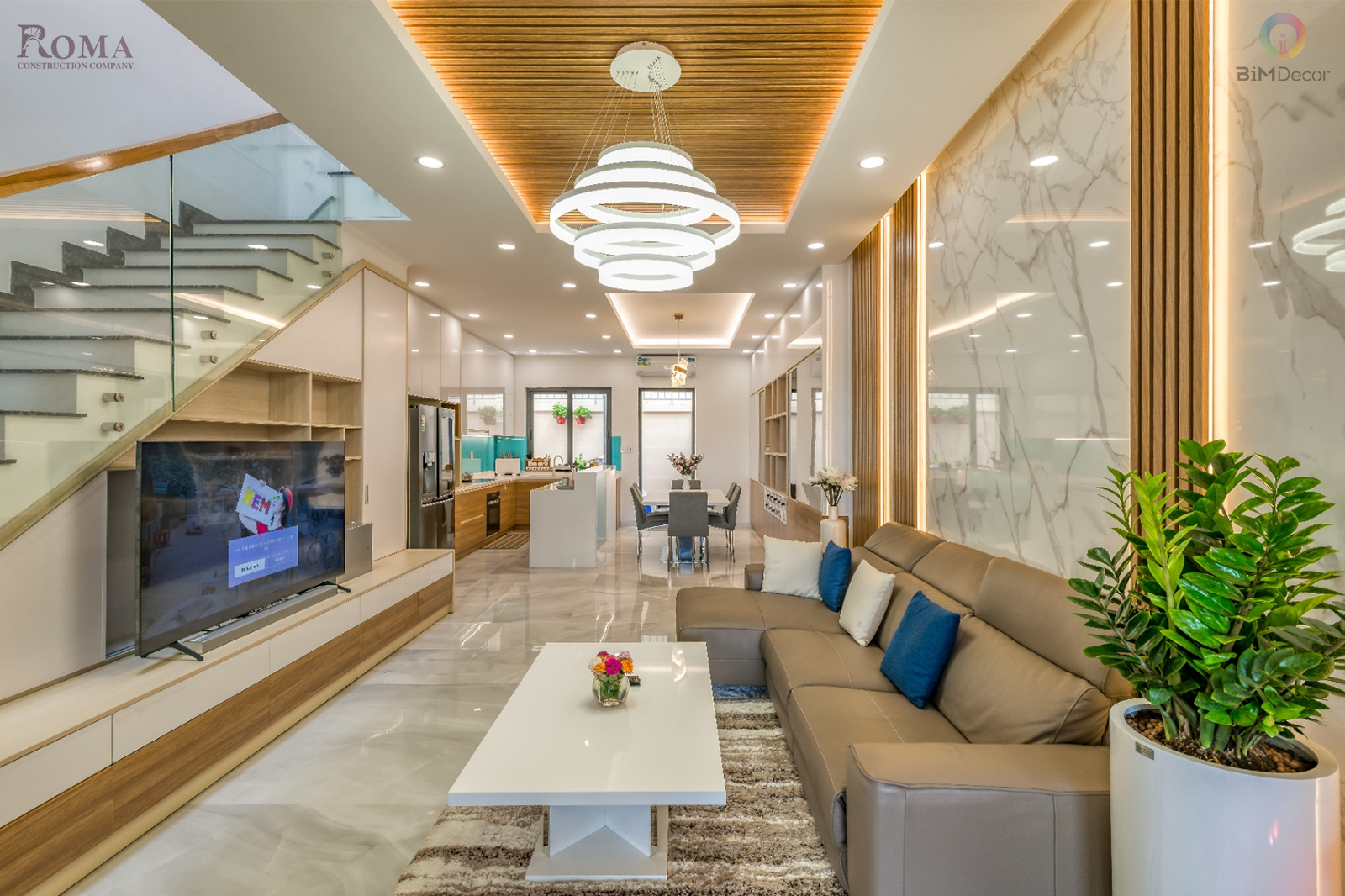 Thiết kế thi công nội thất nhà phố 280m2 Vườn Lài Q12